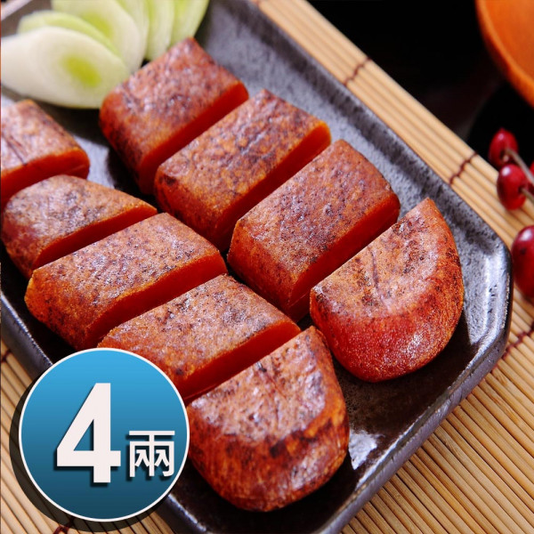 一口吃野生烏魚子禮盒4盒(總重4兩/盒 附提袋x4)